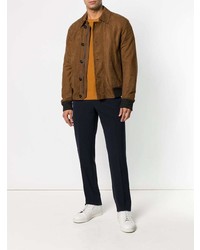 Мужская коричневая куртка-рубашка от Ermenegildo Zegna