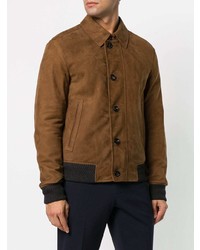 Мужская коричневая куртка-рубашка от Ermenegildo Zegna