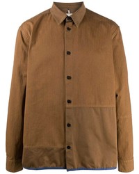 Мужская коричневая куртка-рубашка от Oamc