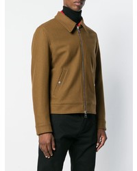 Мужская коричневая куртка-рубашка от AMI Alexandre Mattiussi