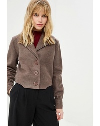 Женская коричневая куртка-рубашка от Viserdi