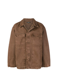 Мужская коричневая куртка-рубашка от Yeezy