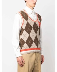 Мужская коричневая майка от DSQUARED2