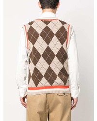 Мужская коричневая майка от DSQUARED2