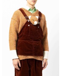 Мужская коричневая майка от Doublet