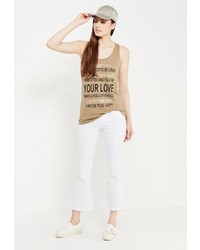 Женская коричневая майка от Motivi