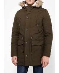 Мужская коричневая парка от Alcott
