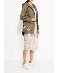 Женская коричневая парка от B.Style