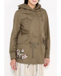 Женская коричневая парка от B.Style