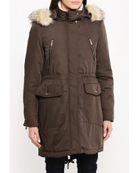 Женская коричневая парка от B.Style