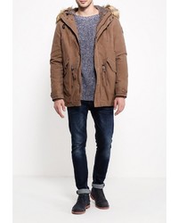 Мужская коричневая парка от Bomboogie