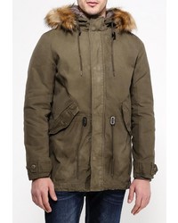 Мужская коричневая парка от Bomboogie