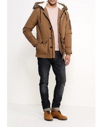 Мужская коричневая парка от Brave Soul