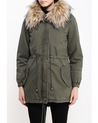 Женская коричневая парка от Fantasy