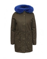 Женская коричневая парка от Grand Style