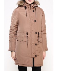 Женская коричневая парка от Incity