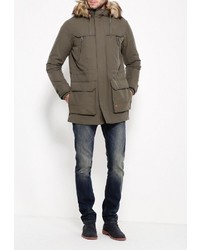 Мужская коричневая парка от Jack &amp; Jones