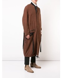 Мужская коричневая парка от Haider Ackermann