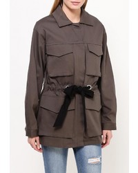 Женская коричневая парка от LOST INK