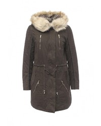 Женская коричневая парка от Motivi