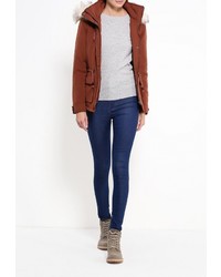 Женская коричневая парка от Only