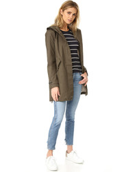 Женская коричневая парка от Woolrich