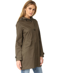 Женская коричневая парка от Woolrich