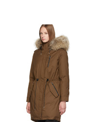 Женская коричневая парка от Mackage
