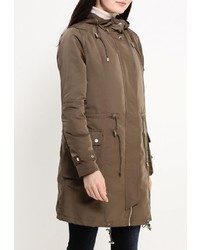 Женская коричневая парка от Top Secret