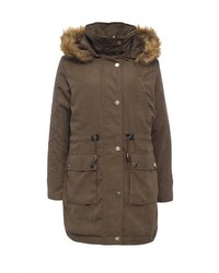 Женская коричневая парка от Top Secret