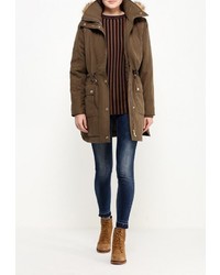 Женская коричневая парка от Top Secret