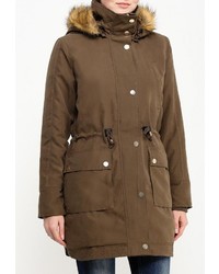 Женская коричневая парка от Top Secret