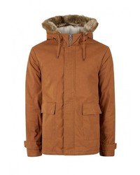 Мужская коричневая парка от Topman