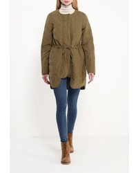 Женская коричневая парка от Vila