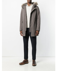 Мужская коричневая парка от Herno