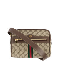 Мужская коричневая поясная сумка от Gucci