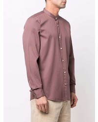 Мужская коричневая рубашка с длинным рукавом от BOSS