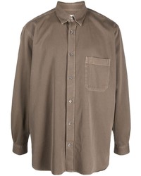 Мужская коричневая рубашка с длинным рукавом от Closed
