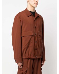 Мужская коричневая рубашка с длинным рукавом от Barena