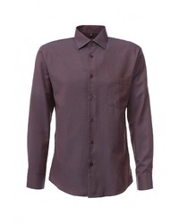 Мужская коричневая рубашка с длинным рукавом от GREG