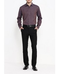 Мужская коричневая рубашка с длинным рукавом от GREG