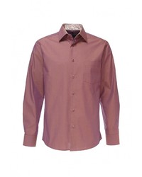 Мужская коричневая рубашка с длинным рукавом от GREG