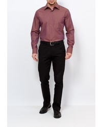 Мужская коричневая рубашка с длинным рукавом от GREG