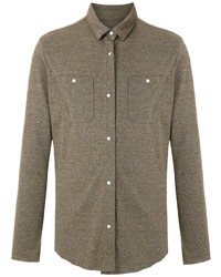 Мужская коричневая рубашка с длинным рукавом от OSKLEN