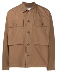Мужская коричневая рубашка с длинным рукавом от YMC