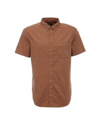 Мужская коричневая рубашка с коротким рукавом от Burton Menswear London