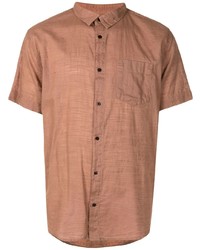 Мужская коричневая рубашка с коротким рукавом от OSKLEN