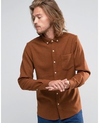 Мужская коричневая рубашка от Asos