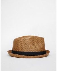Мужская коричневая соломенная шляпа от Asos
