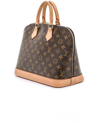 Женская коричневая сумка из плотной ткани от Louis Vuitton